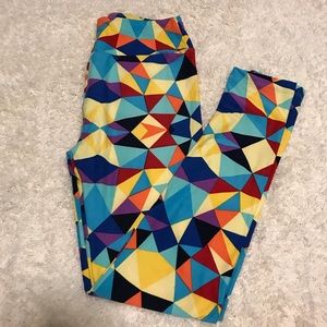 Lularoe OS geometric print leggings